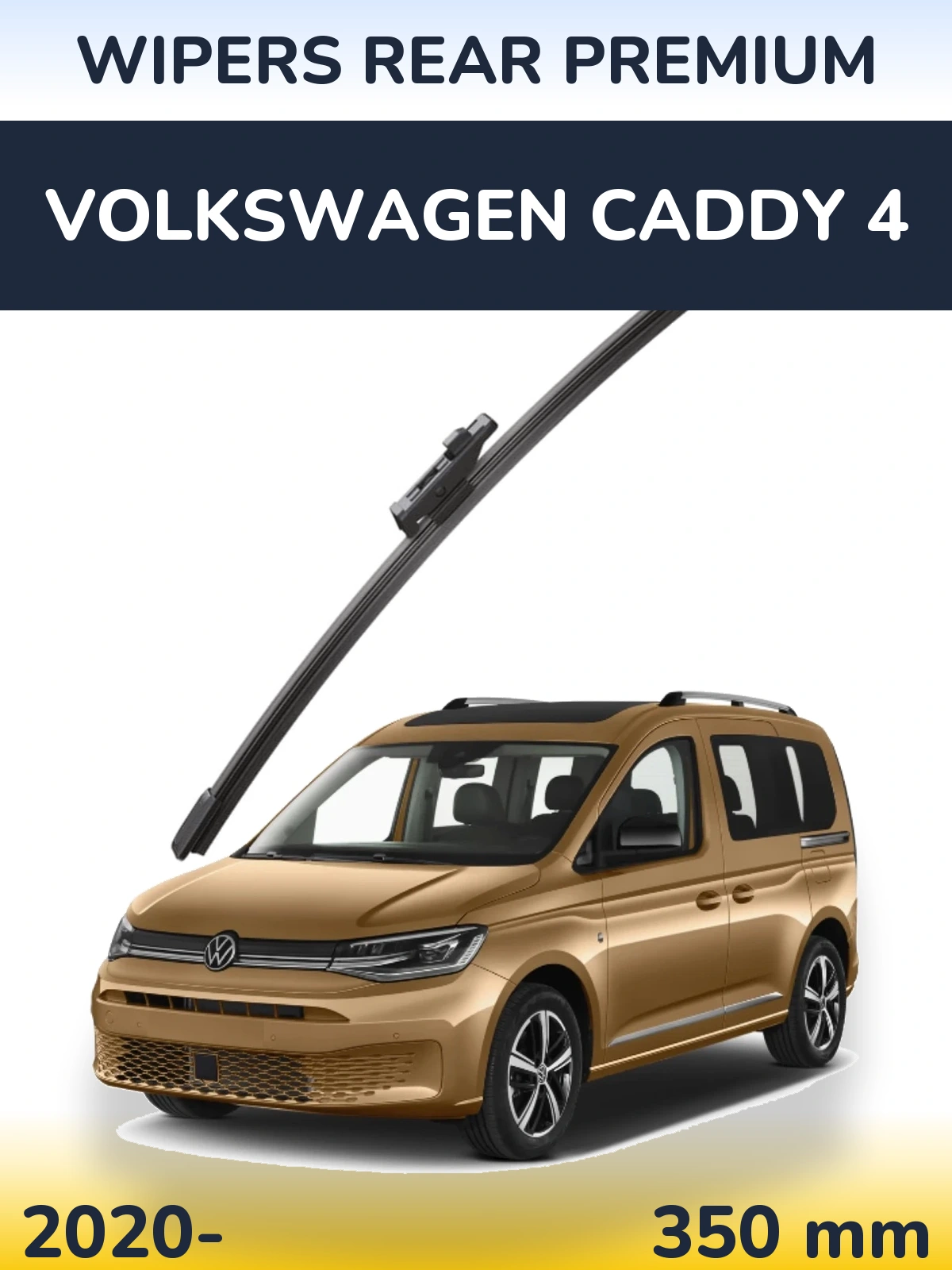 Rear wiper blade WIPERS REAR PREMIUM 350 mm for Volkswagen Caddy 4 2020-2026