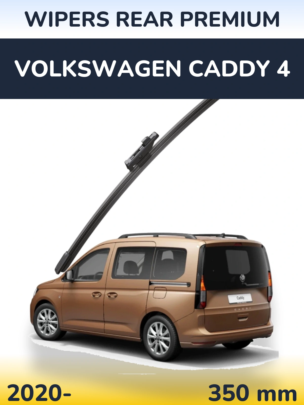 Rear wiper blade WIPERS REAR PREMIUM 350 mm for Volkswagen Caddy 4 2020-2026