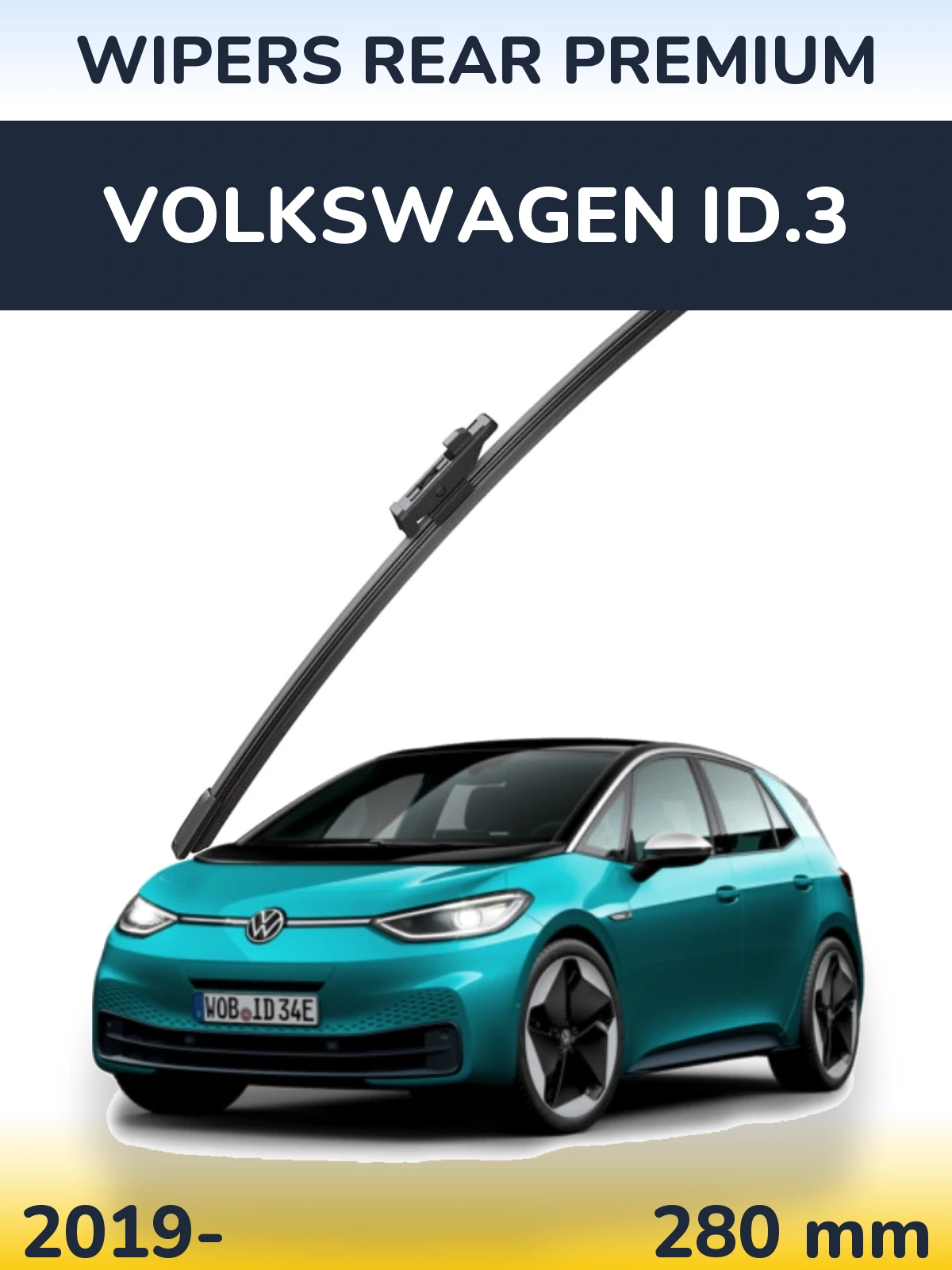 Rear wiper blade WIPERS REAR PREMIUM 280 mm for Volkswagen ID.3 2019-2026