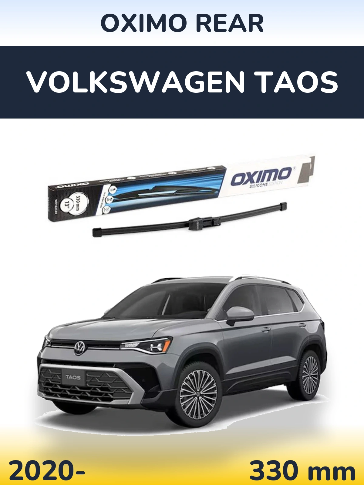 Rear wiper blade Oximo Rear 330 mm for Volkswagen Taos 2020-2026