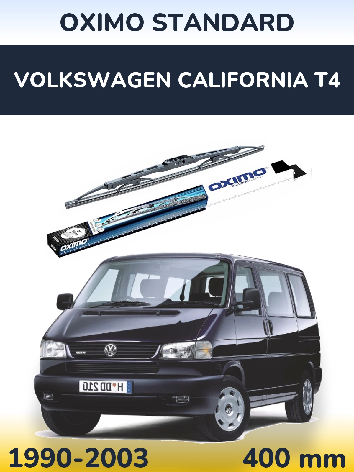 Задний дворник Oximo Standard 400 мм для Volkswagen California T4 1990-2003
