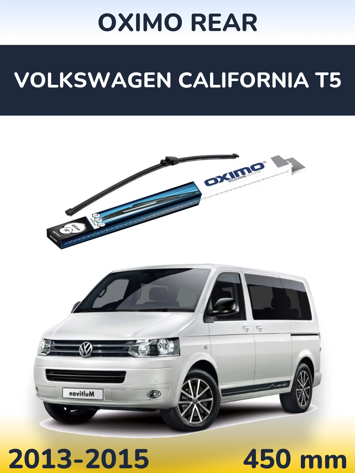 Rear wiper blade Oximo Rear 450 mm for Volkswagen California T5 2013-2015