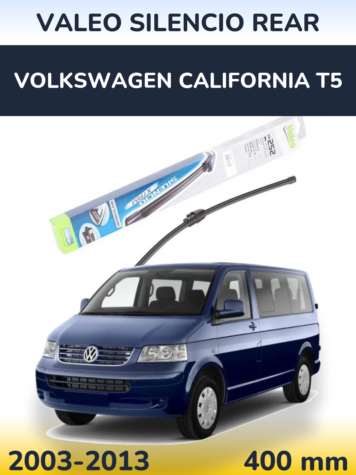 Задний дворник Valeo Silencio Rear 404 мм для Volkswagen California T5 2003-2013