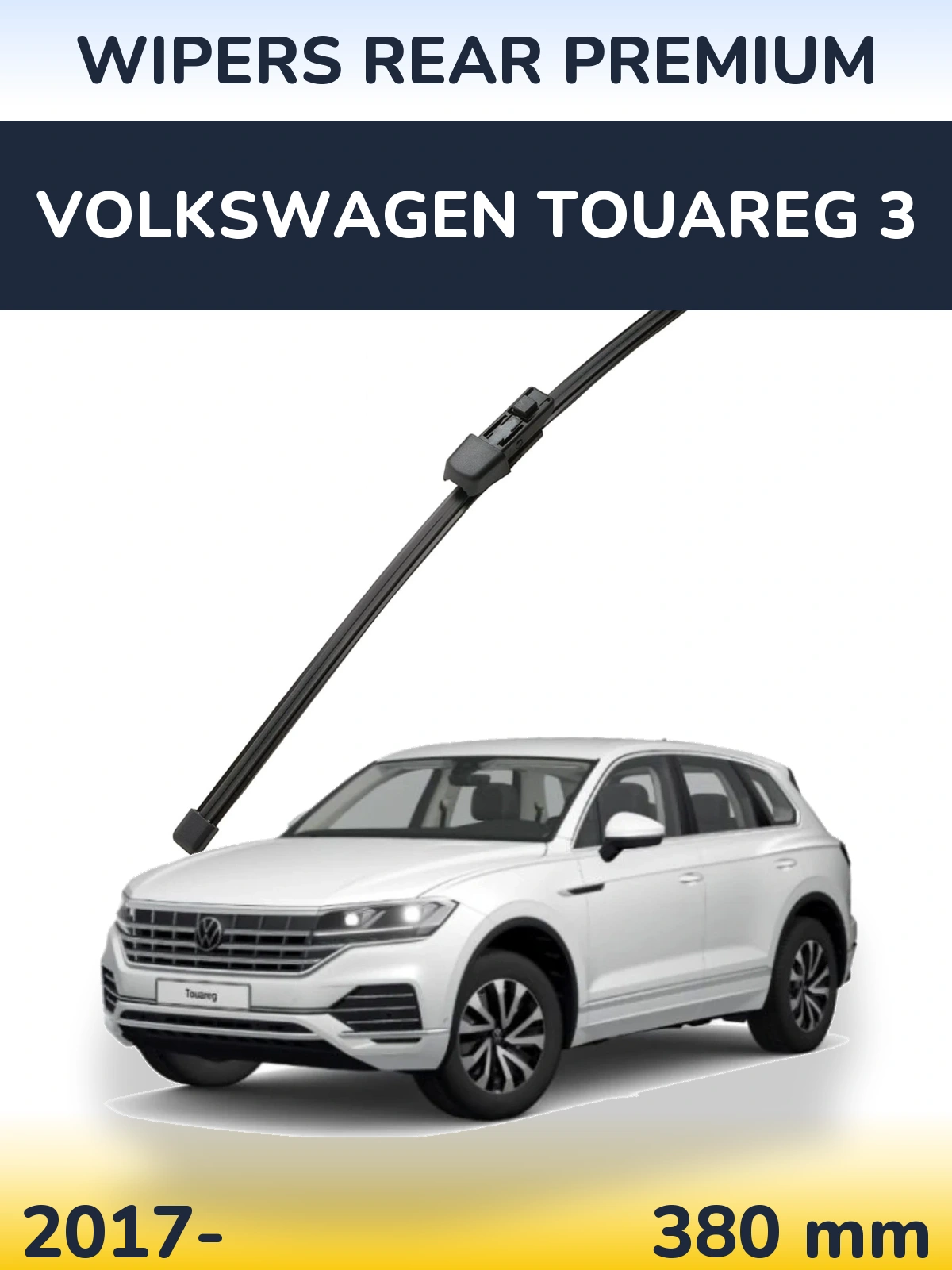 Rear wiper blade WIPERS REAR PREMIUM 380 mm for Volkswagen Touareg 3 2017-2026