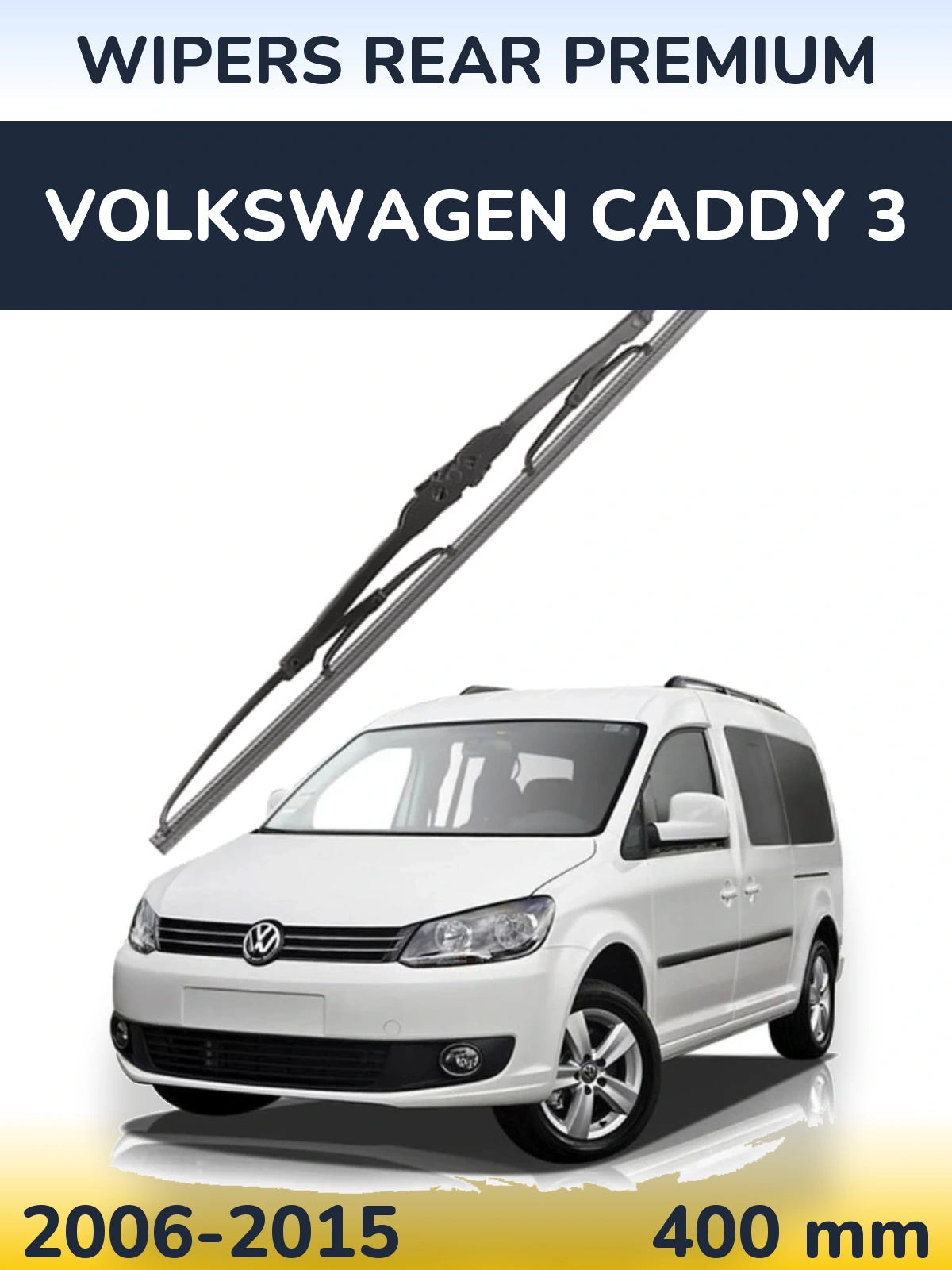 Rear wiper blade WIPERS REAR PREMIUM 400 mm for Volkswagen Caddy 3 2006-2015