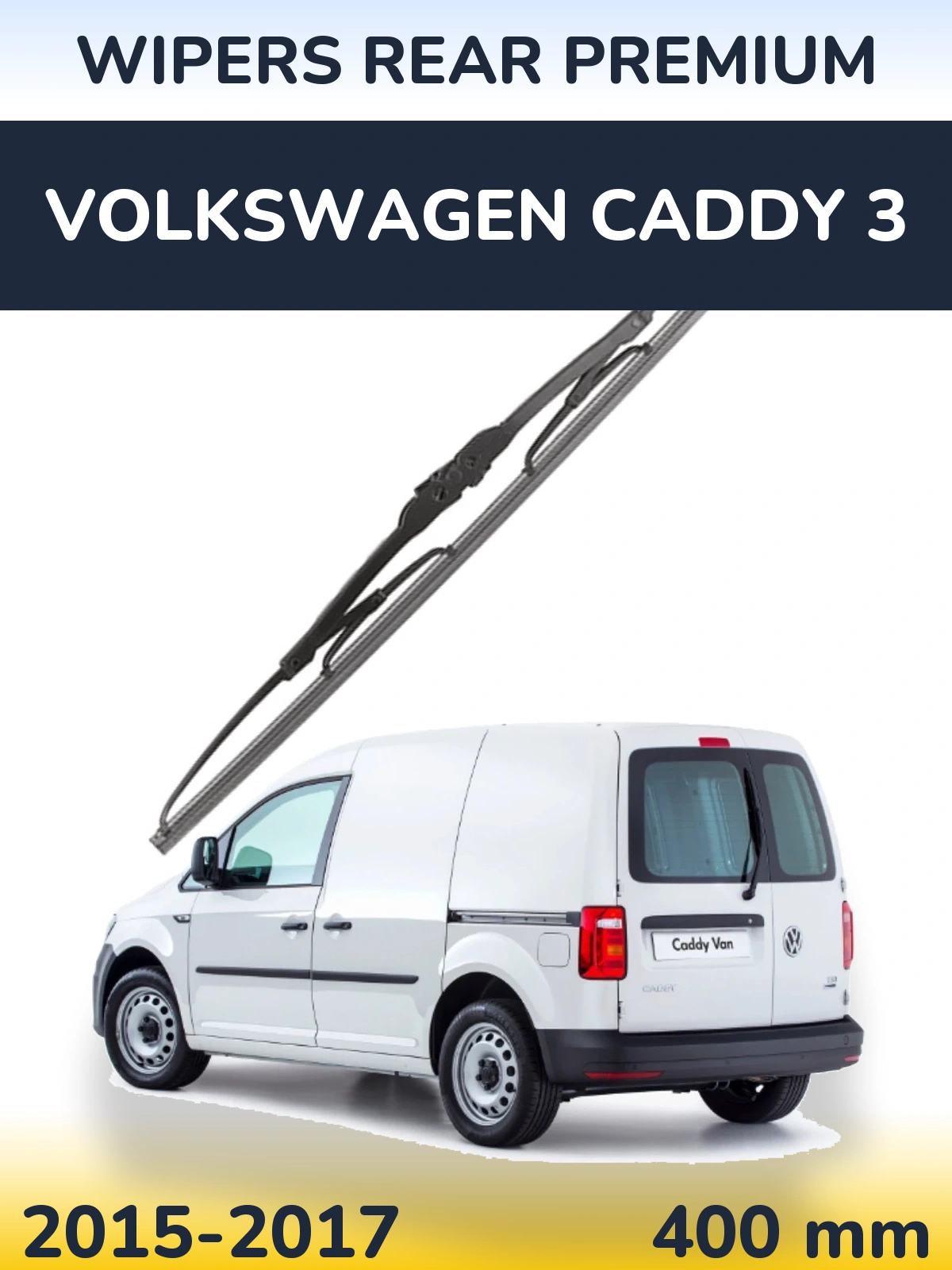 Rear wiper blade WIPERS REAR PREMIUM 400 mm for Volkswagen Caddy 3 2015-2017