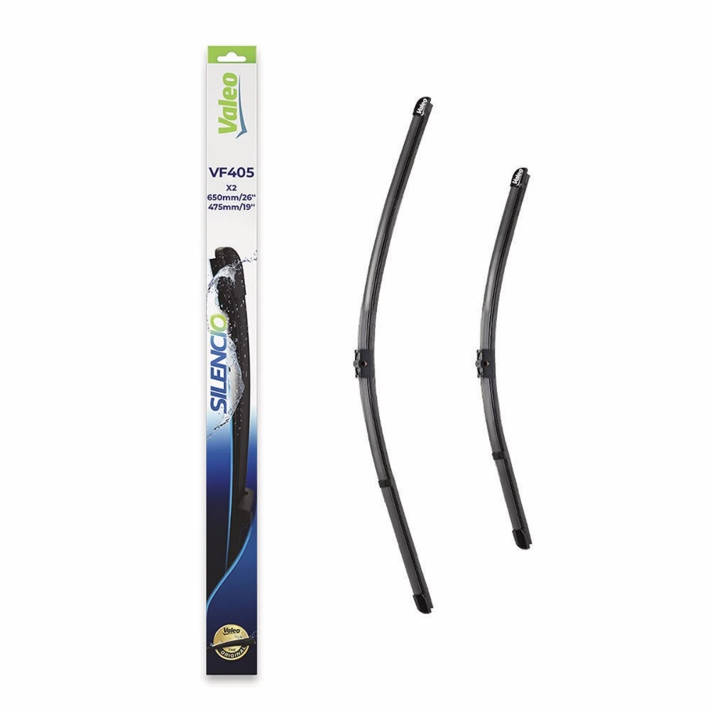 Front wiper blade set Valeo Silencio Flat 650 & 475 mm for Ford C-MAX 1 2003-2010