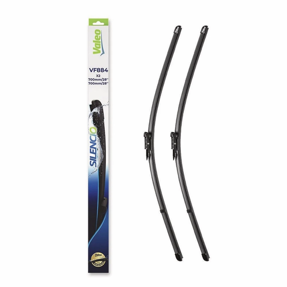 Front wiper blade set Valeo Silencio Flat 700 & 700 mm for Ford Escape 3 2012-2019