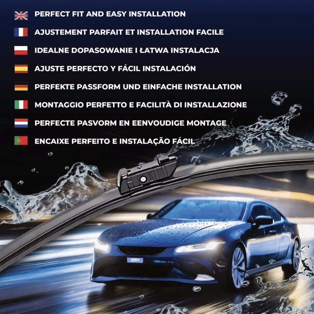 Front wiper blade set Valeo Silencio Flat 680 & 400 mm for DS DS7 Crossback 2017-2026