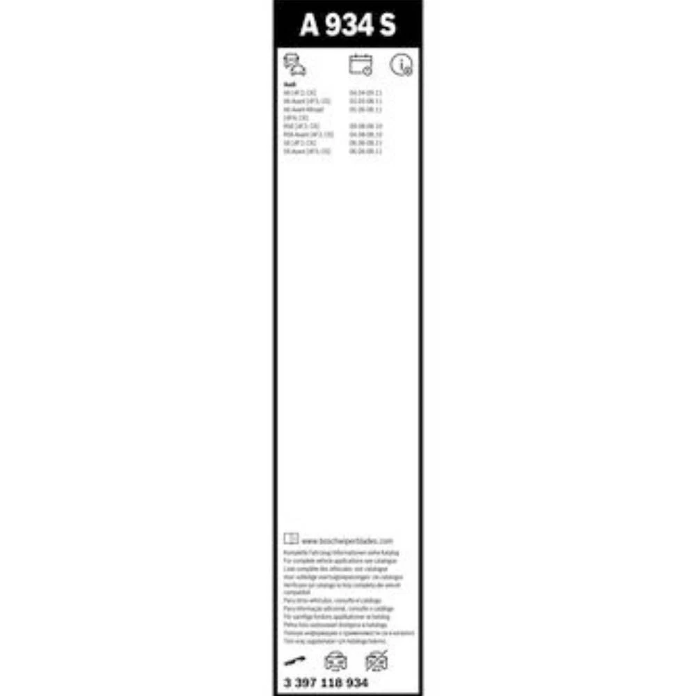 Front wiper blade set BOSCH AeroTwin 555 & 555 mm for Audi A6 Allroad 2006-2011