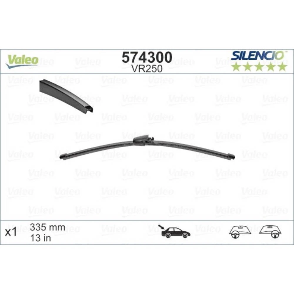 Rear wiper blade Valeo Silencio Rear 335 mm for BMW X3 2010-2017