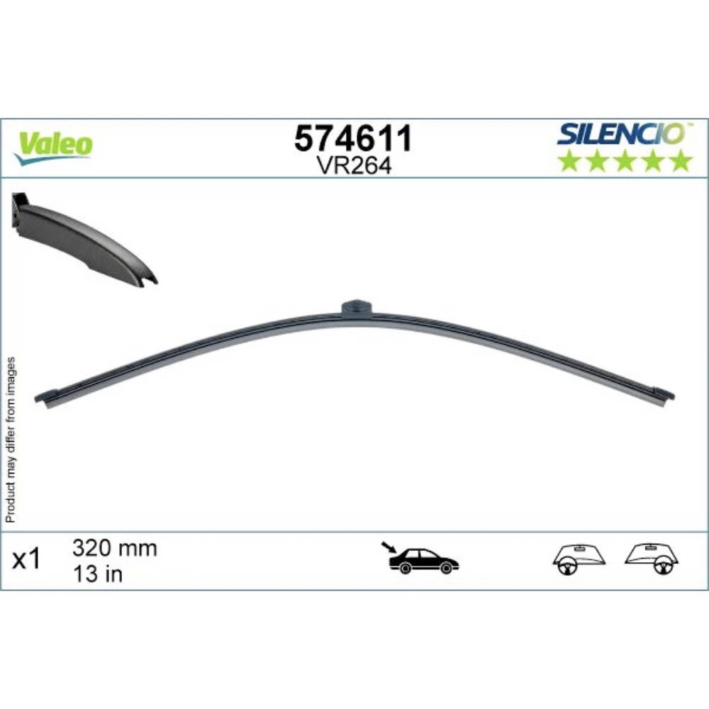 Rear wiper blade Valeo Silencio Rear 320 mm for Alfa Romeo Junior 2024-2026