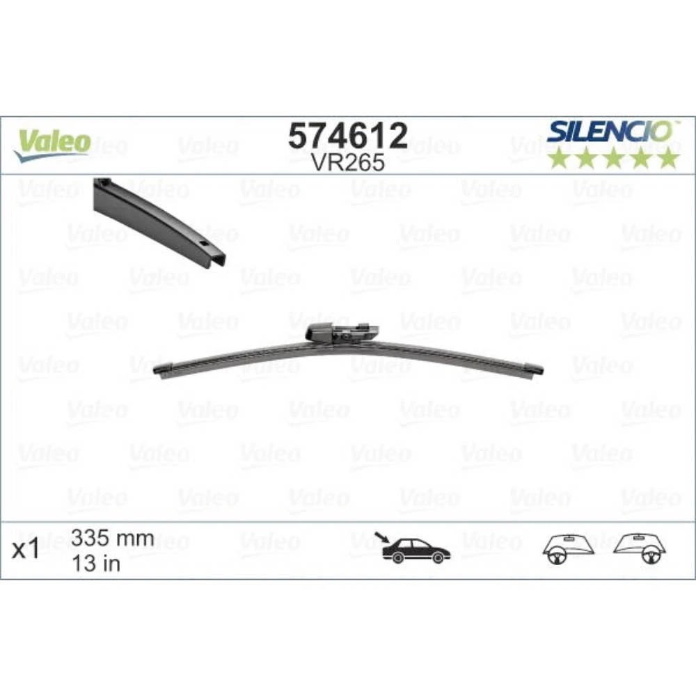 Rear wiper blade Valeo Silencio Rear 335 mm for Li Xiang L6 2021-2026